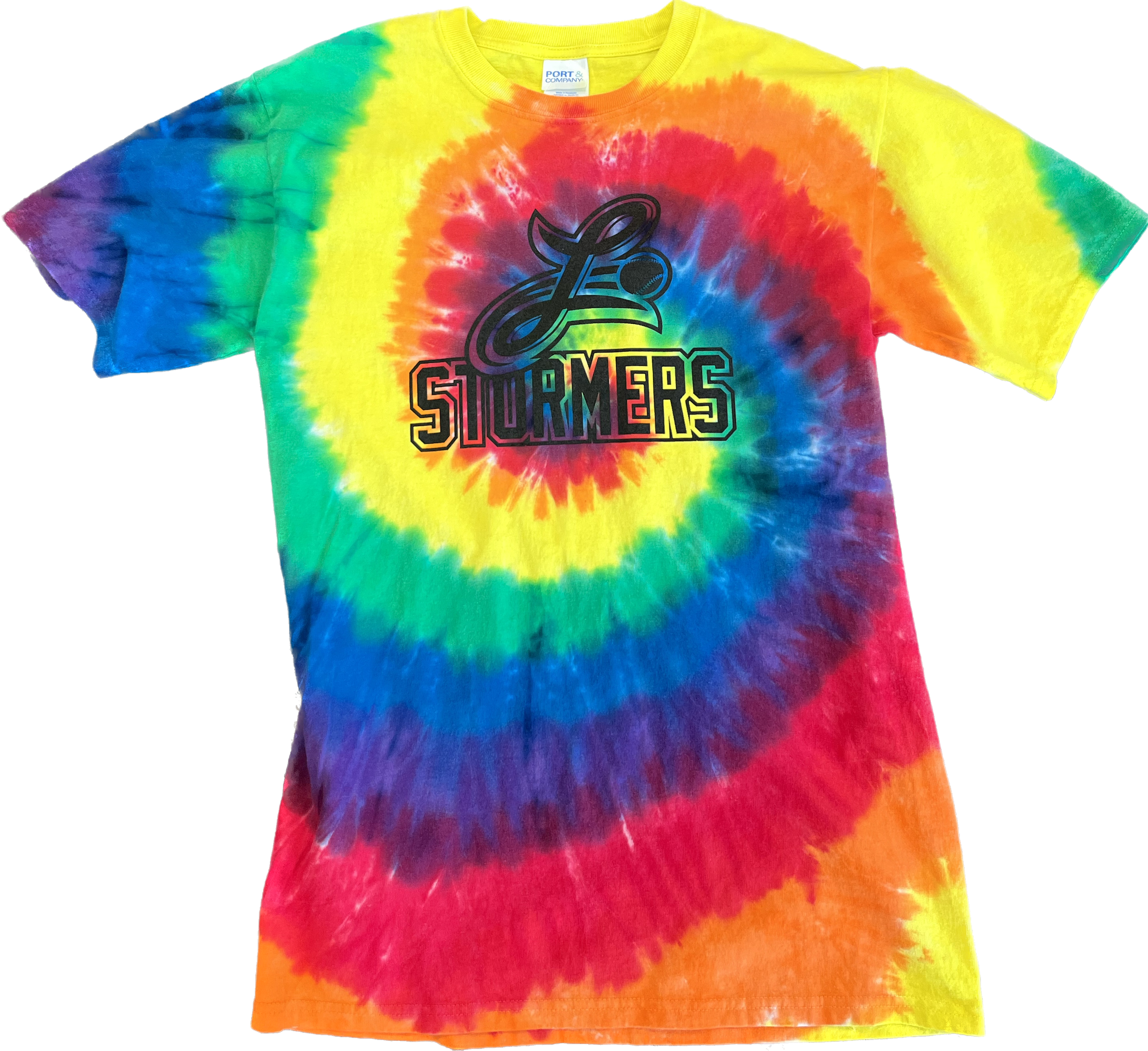 Stitches Youth Atlanta Braves Red Tie Dye T-Shirt